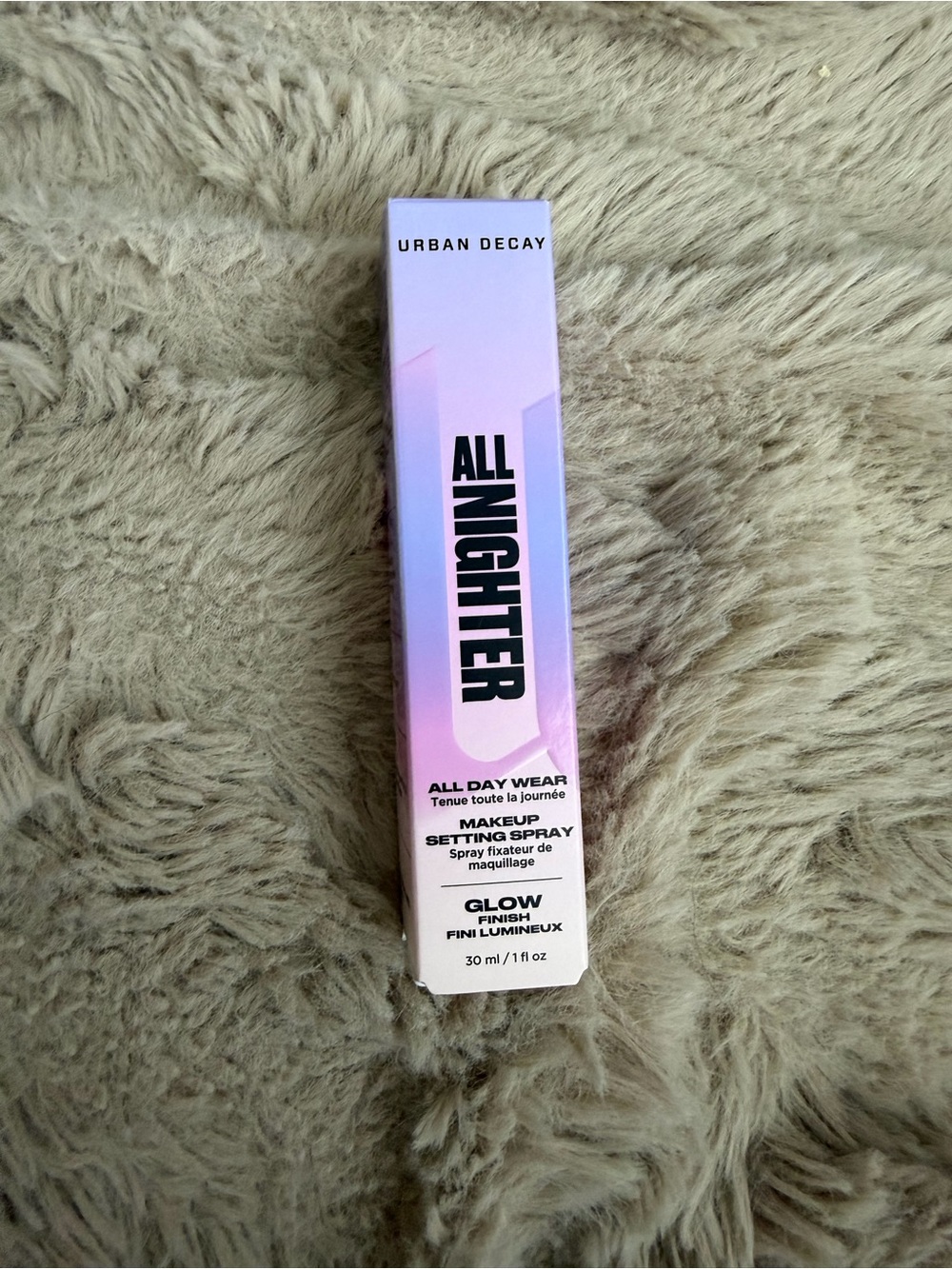 Urban Decay All Nighter Setting Spray - Iridescent Pink/Purple Box